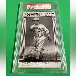 1974 Baseball's Great Hall of Fame Exhibit - Ed Walsh Chicago White Sox PSA